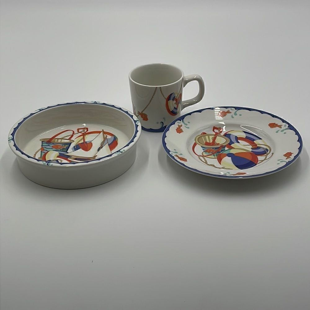 Tiffany and co Tiffany seashore children’s dish set NWOTS, Tiffany plate set